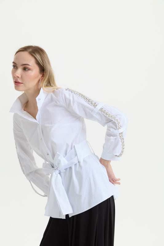 Ivory Embellish Gömlek