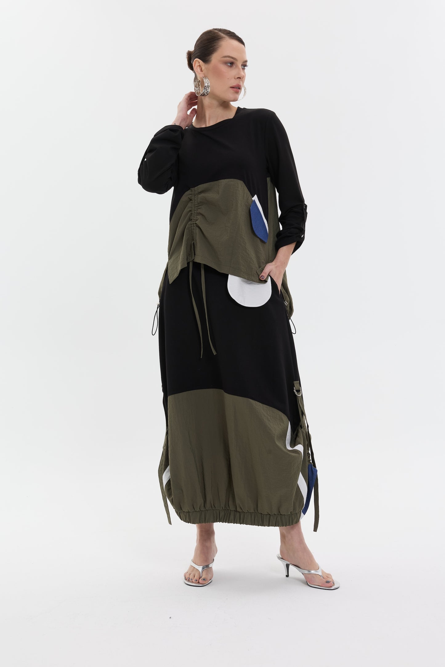 Noir Utility Set | Renk Bloklu Kadın Takım