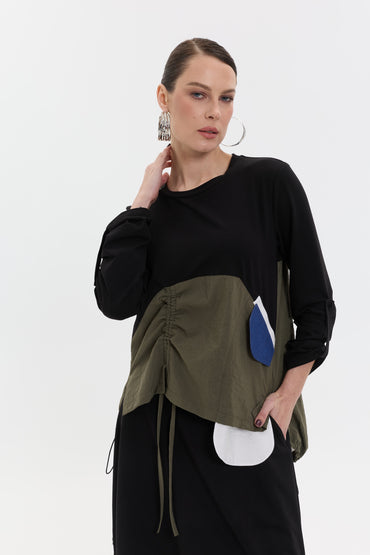 Noir Utility Set | Renk Bloklu Kadın Takım