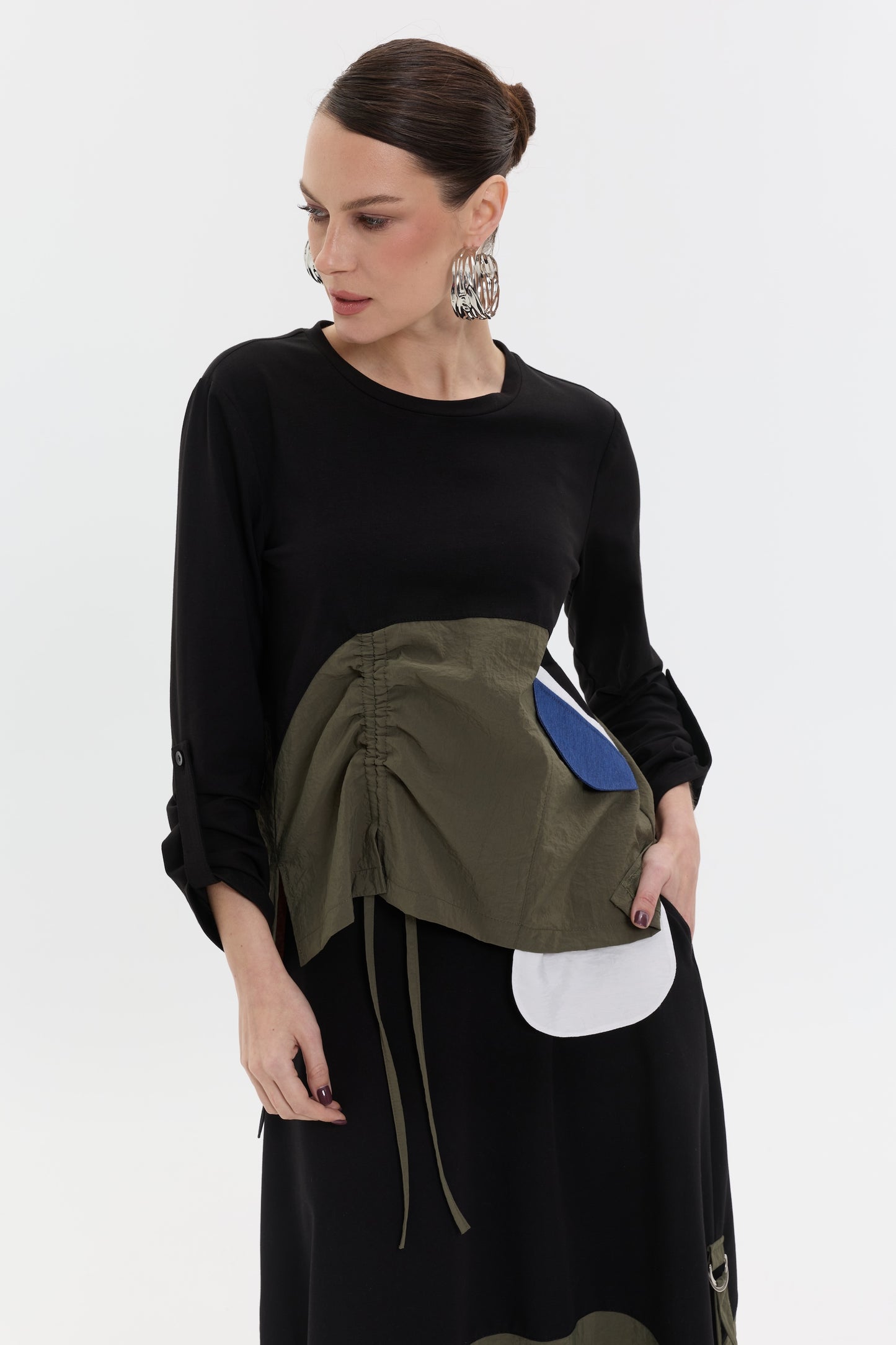 Noir Utility Set | Renk Bloklu Kadın Takım