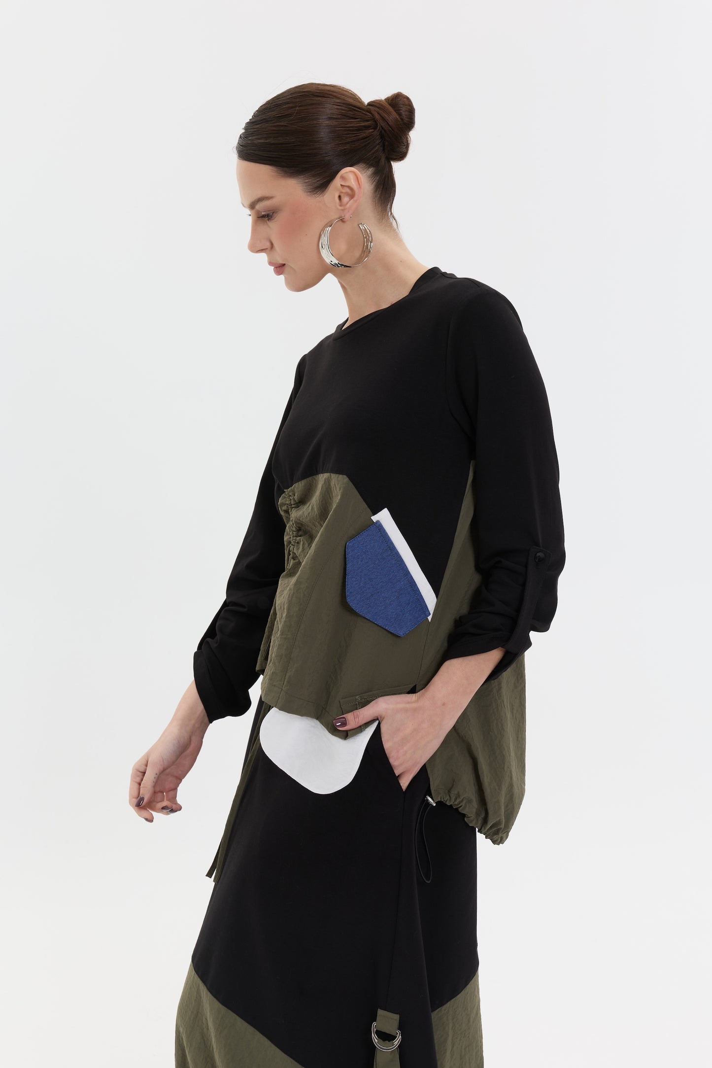 Noir Utility Set | Renk Bloklu Kadın Takım