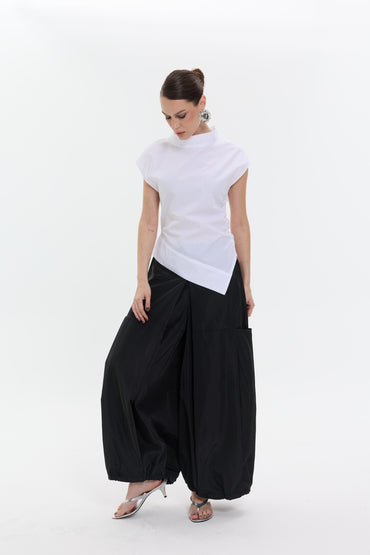 Ivory Angle Blouse | Asimetrik Kesim Kadın Bluz