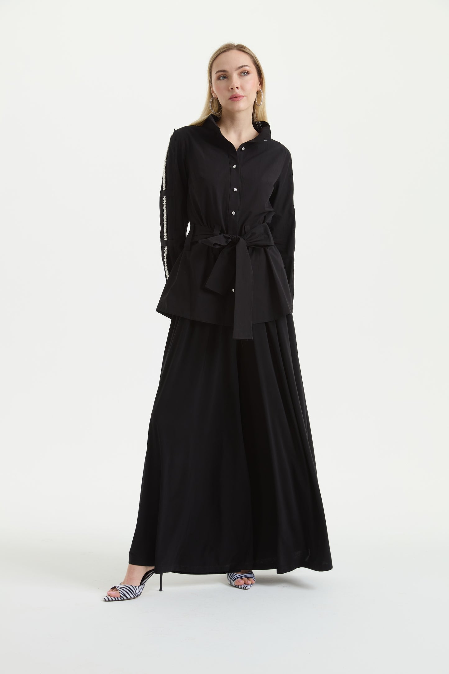 Noir Embellish Gömlek